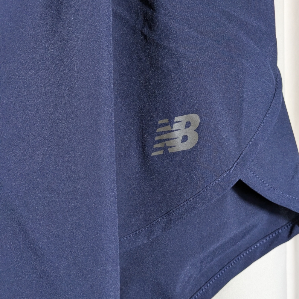 NWT Women's New Balance Navy Athletic Shorts,‎ Built-in Brief| Size 2XL - Picture 2 of 8